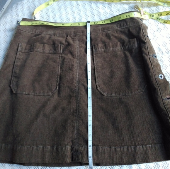 *SOLD* Free People Olive Corduroy Mini Skirt - Picture 5 of 6
